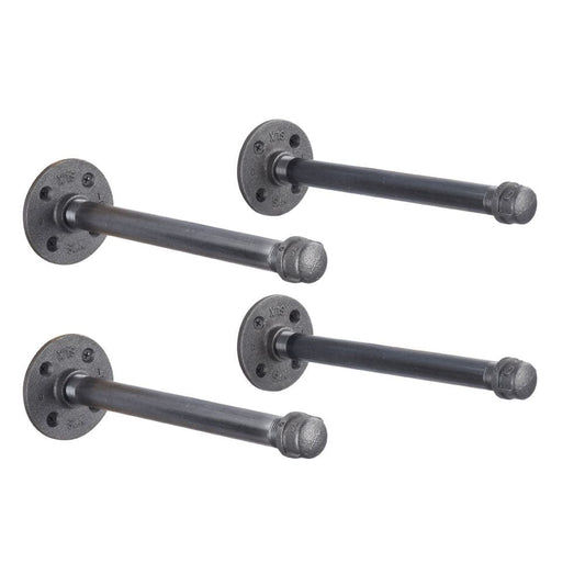 1/2 in. x 12 in. Shelf Bracket Kit, 4 Pack
