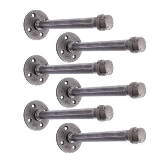 1/2 in. x 8 in. Shelf Bracket Kit, 6 Pack