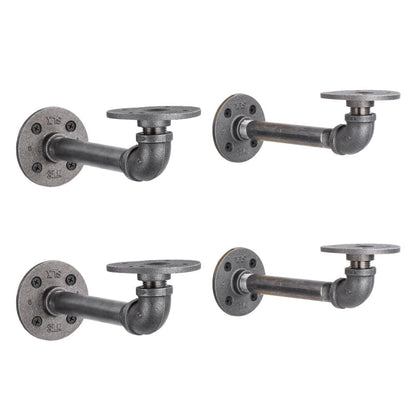 1/2 in. x 6 in. Double Flange Shelf Bracket, 4 Pack