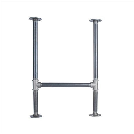 1 in. Heavy Duty H Round Flange Desk Main. Leg - 1 Leg