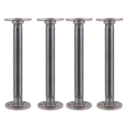 1 in. x 12 in. Round Flange Pipe Table Legs - 4 Pack