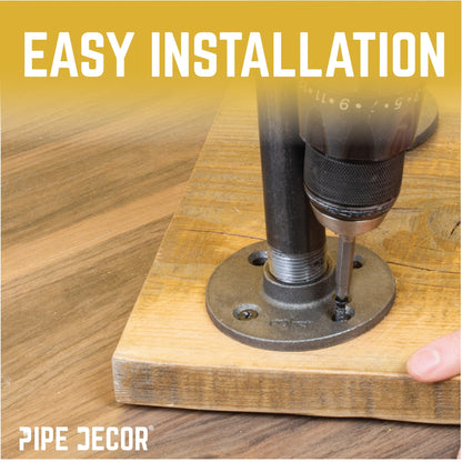 3/4 in. H Pipe Desk Legs - 2 Pack