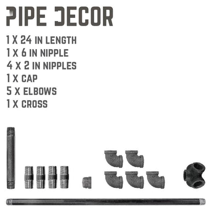 26.75 in. Freestanding Toilet Paper Holder By PIPE DECOR