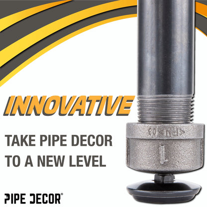 Furniture Leg Levelers for 1” Pipe Legs (4 Pack)