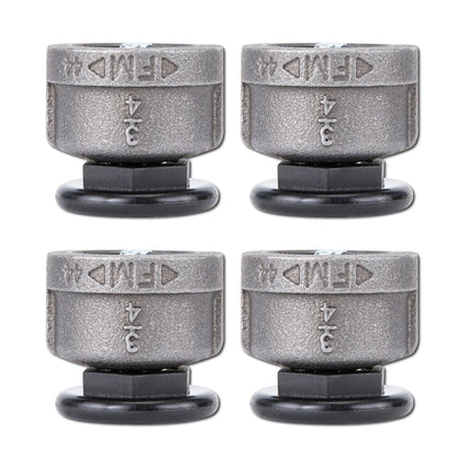 Furniture Leg Levelers for ¾” Pipe Legs (4 Pack)