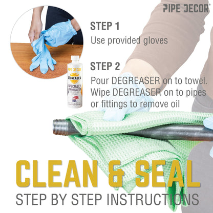 PIPE DECOR Complete Clean and Seal Kit