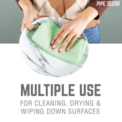 Microfiber Cleaning Cloth, Multi-purpose Lint-Free Towels, 4-Pack
