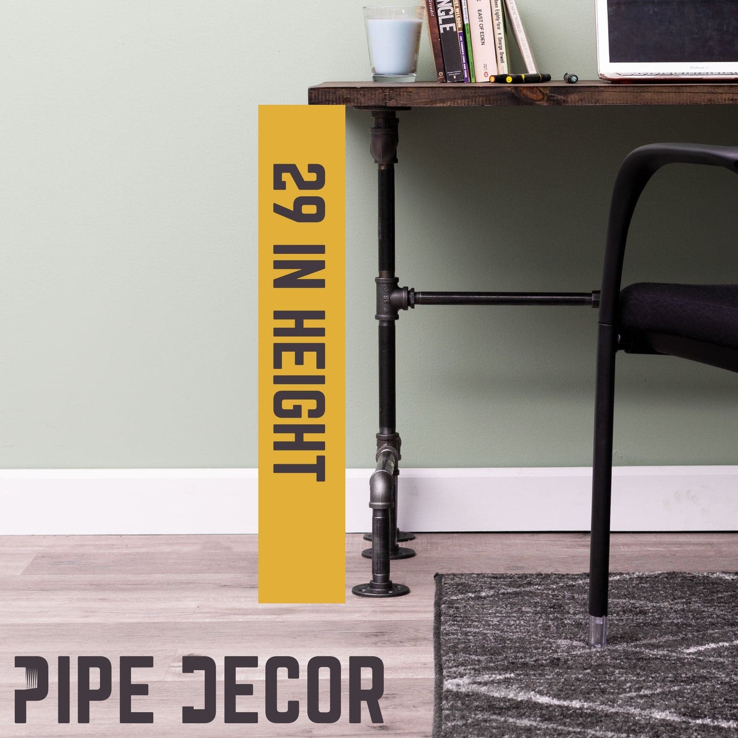M Design Desk By PIPE DECOR