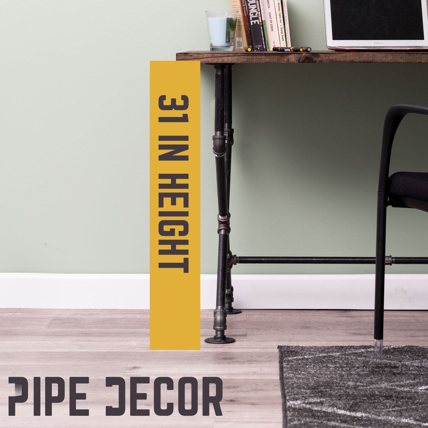 X Desk By PIPE DECOR
