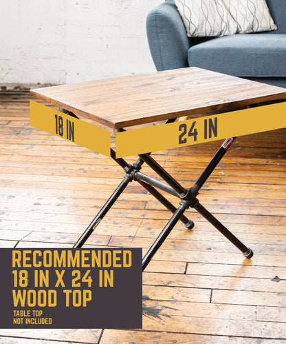 Criss Cross End Table By PIPE DECOR