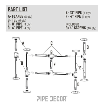 Turnpike End Table By PIPE DECOR