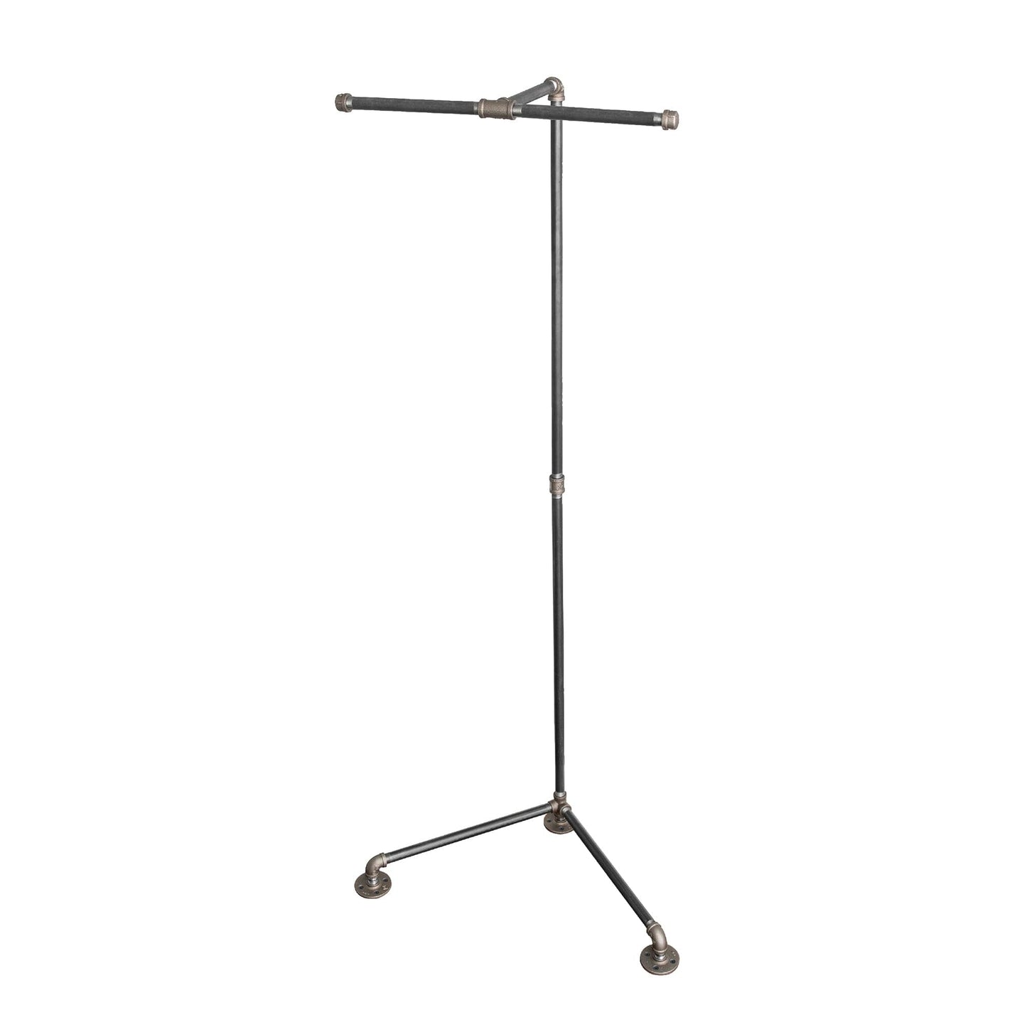 Freestanding Tee-Style Pipe Clothing Rack