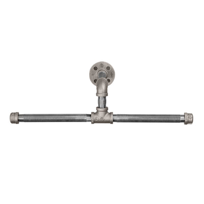 Wall-Mounted Tee-Style Pipe Clothing Rack