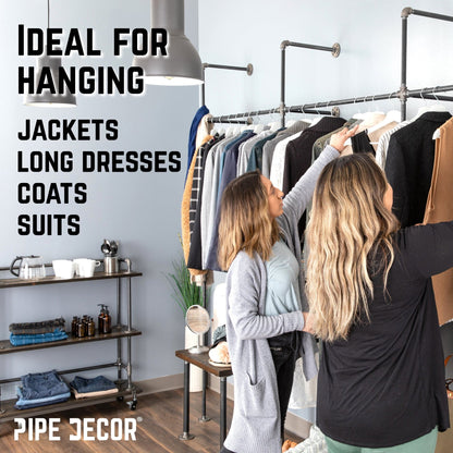 115 in. Wall Mounted Clothing Rack, Triple