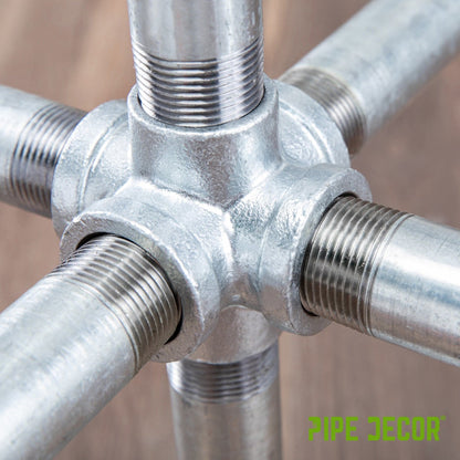 1/2 in. Galvanized 6-Way Fitting