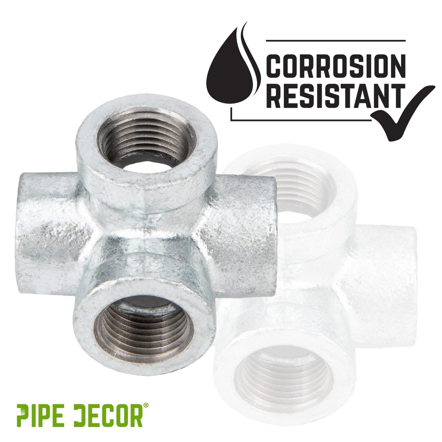 3/4 in. Galvanized 6-Way Fitting