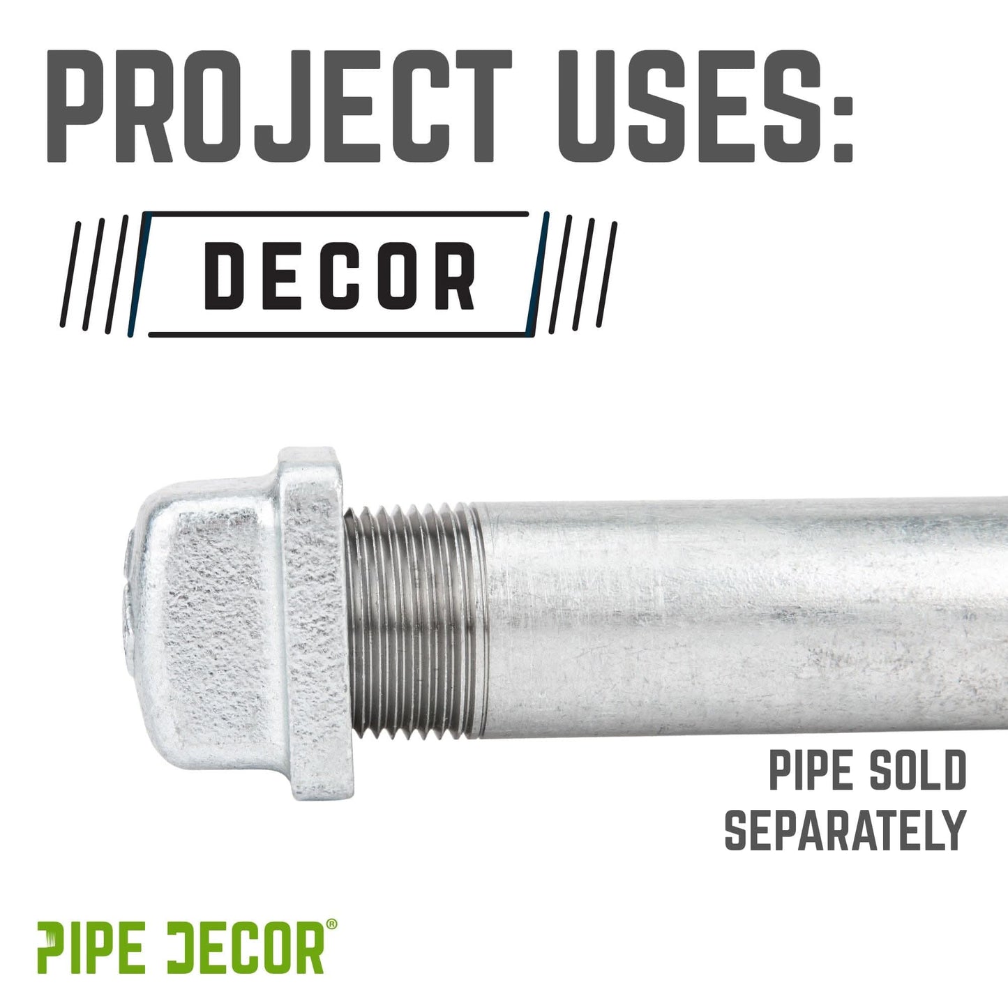 3/4 in. Galvanized Square Cap