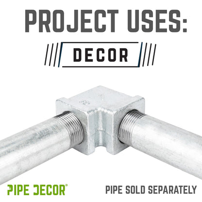 1 in. Galvanized Square 90 Degree Elbow