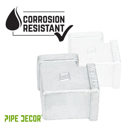 1 in. Galvanized Square 90 Degree Elbow