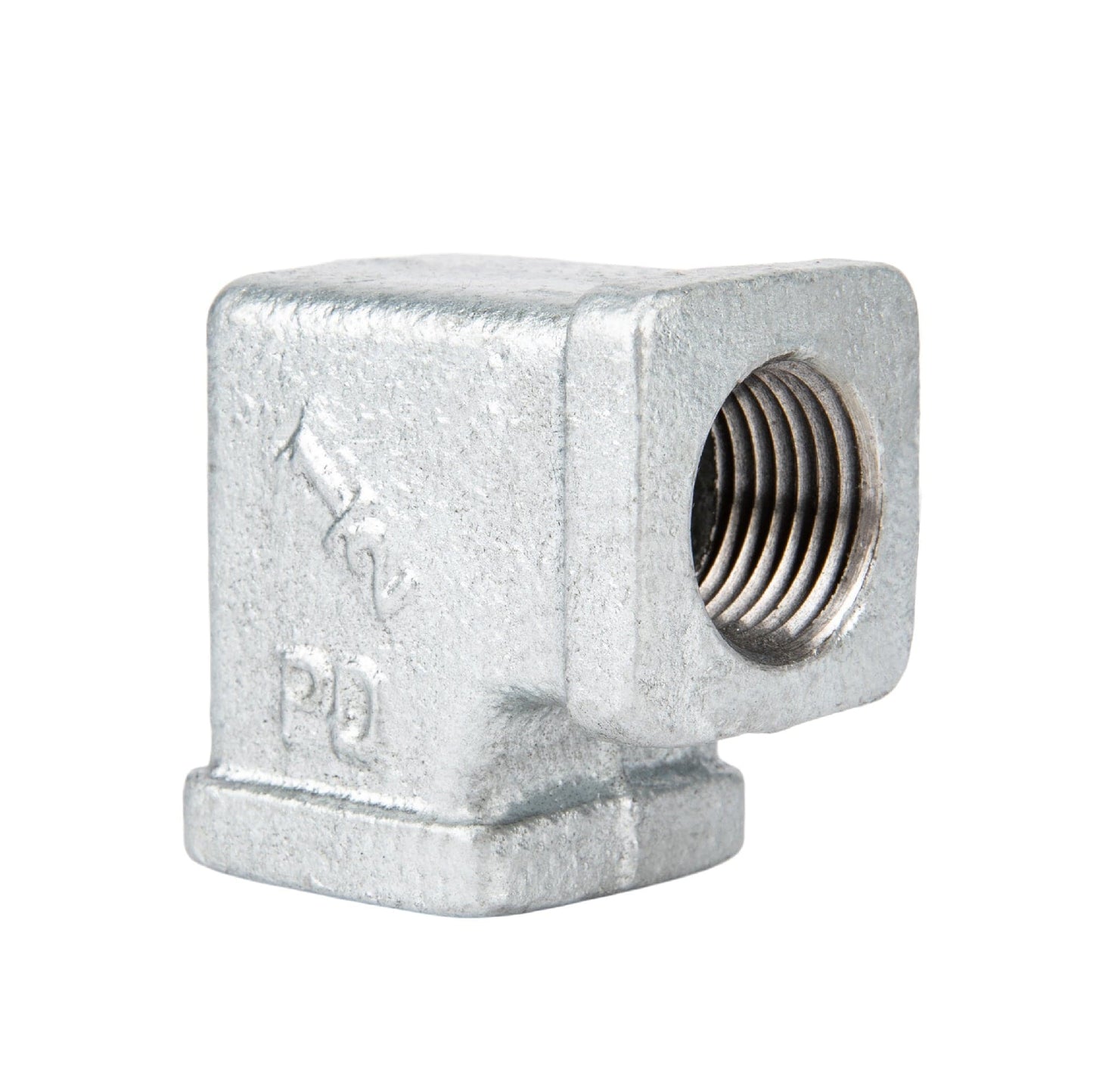 1/2 in. Galvanized Square 90 Degree Elbow