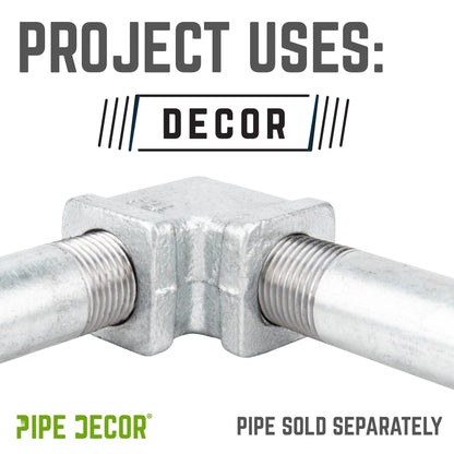 3/4 in. Galvanized Square 90 Degree Elbow