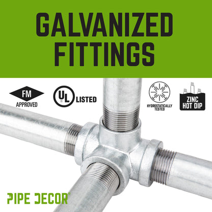 1 in. Galvanized Square Floor Flange