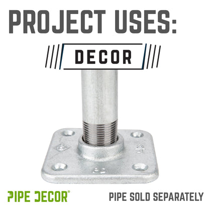3/4 in. Galvanized Square Floor Flange