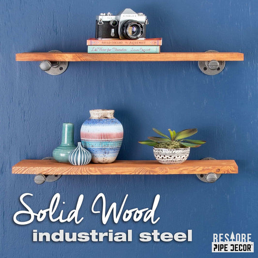 RESTORE Sunset Cedar 24 in. Shelves with Straight Brackets