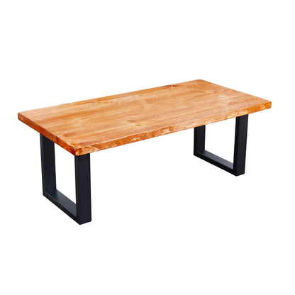 Skyline Sunset Cedar Solid Wood Coffee Table with 12 in. Landscape Legs