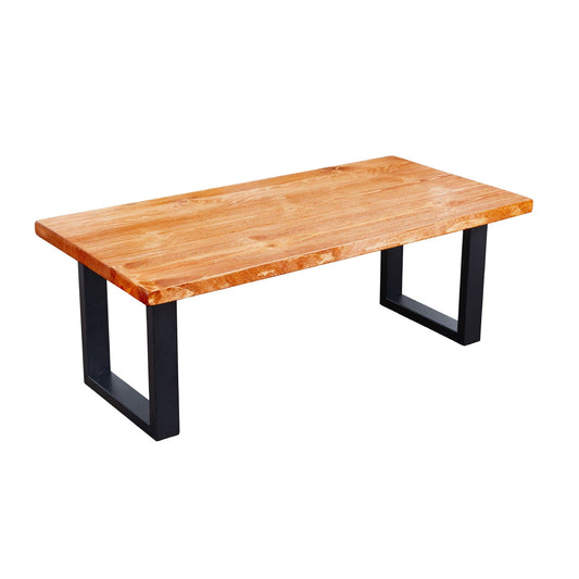 Skyline Sunset Cedar Solid Wood Coffee Table with 12 in. Landscape Legs