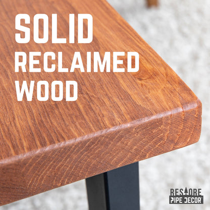 Skyline Sunset Cedar Solid Wood Coffee Table with 12 in. Landscape Legs