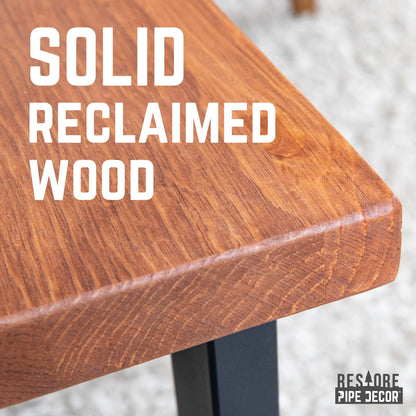 Skyline Sunset Cedar Solid Wood Coffee Table with 18 in. Landscape Legs