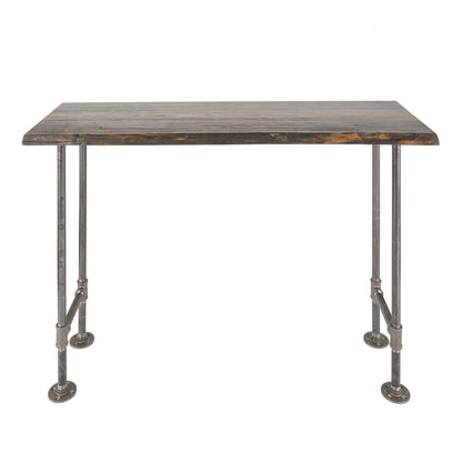 RESTORE Boulder Black Solid Live Edge Wood Console Table