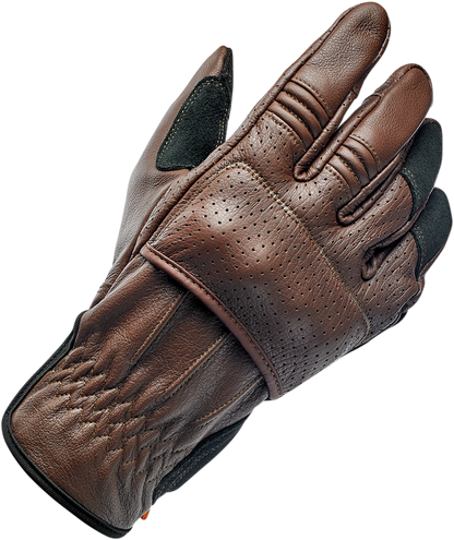 BILTWELL Borrego Gloves - Chocolate/Black - Large 1506-0201-304