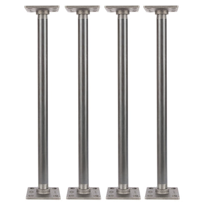 3/4 in. x 18 in. Square Flange Pipe Table Legs - 4 Pack