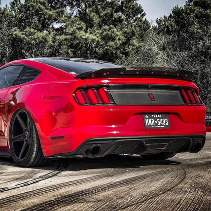 Mustang 15-23 Track Pack Carbon Fiber Wicker Bill