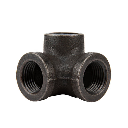 1/2 in.  Prefinished Matte Black Side Outlet Elbow
