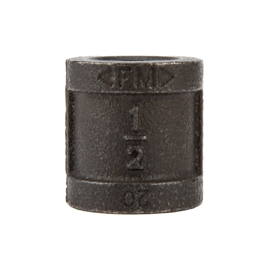 1/2 in. Prefinished Matte Black Coupling