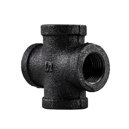 1/2 in. Prefinished Matte Black Cross