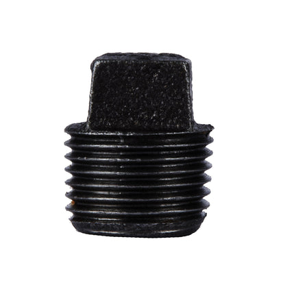 1/2 in. Prefinished Matte Black Plug