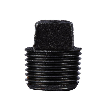 1/2 in. Prefinished Matte Black Plug