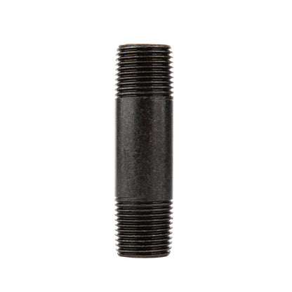 1/2 in. x 3 in. Prefinished Matte Black Pipe