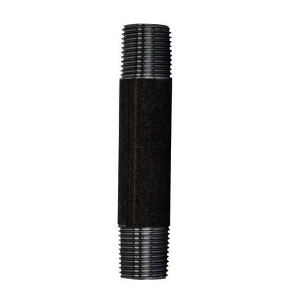 1/2 in. x 4 in. Prefinished Matte Black Pipe
