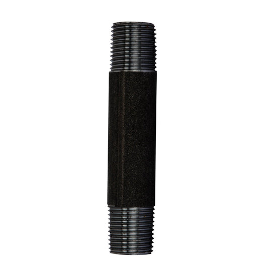 1/2 in. x 4 in. Prefinished Matte Black Pipe