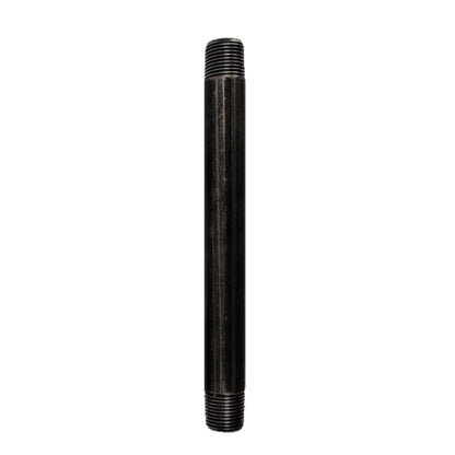 1/2 in. x 8 in. Prefinished Matte Black Pipe