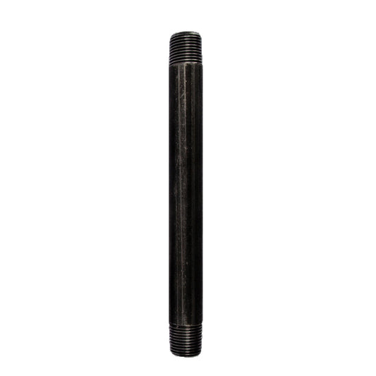 1/2 in. x 8 in. Prefinished Matte Black Pipe