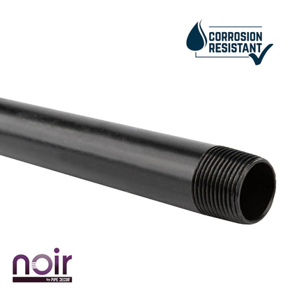 1/2 in. x 30 in. Prefinished Matte Black Pipe