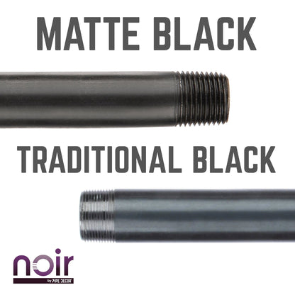 1/2 in. x 30 in. Prefinished Matte Black Pipe