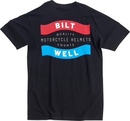 BILTWELL Badge T-Shirt - Black - Small 8101-074-002