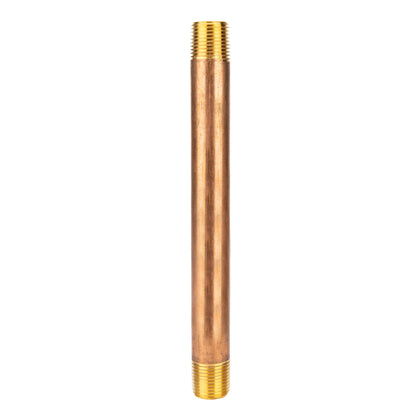 1/2 in. x 8 in. Red Brass Pipe